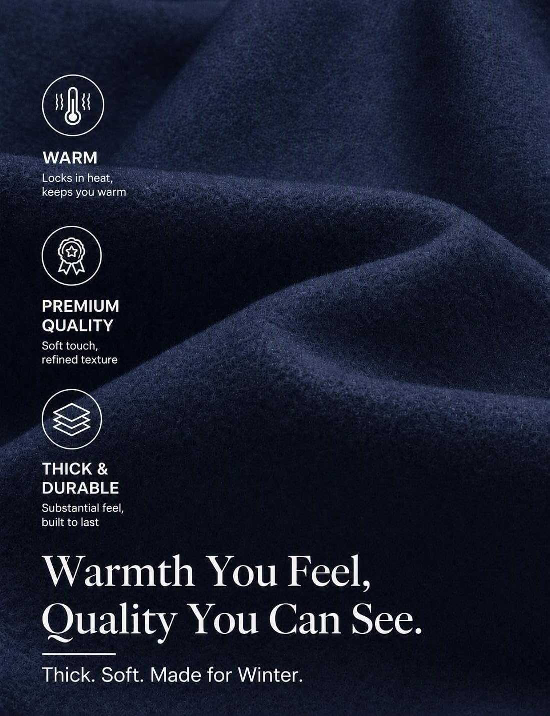 image:imageCOOFANDY Mens Pea Coat Slim Fit Winter Overcoat Mid Length Trench CoatNavy Blue