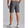 COOFANDY Mens Golf Shorts 7″ Lightweight Elastic Waistband Casual Shorts(Dark Grey)