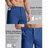 COOFANDY Mens Golf Shorts 7″ Lightweight Elastic Waistband Casual Shorts(Navy)
