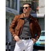 COOFANDY Mens Knit Polo Shirts Long Sleeve Casual Dress Pullover Sweater(Grey)