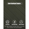 COOFANDY Mens Knit Polo Shirts Short Sleeve Button Down Textured Polo Shirt(Army Green)