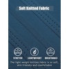 COOFANDY Mens Knit Polo Shirts Short Sleeve Button Down Textured Polo Shirt(Denim Blue)