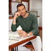 COOFANDY Men’s Long Sleeve Tee Shirts Crew Neck Casual Soft Tees(Army Green)