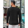 COOFANDY Men’s Long Sleeve Tee Shirts Crew Neck Casual Soft Tees(Black)