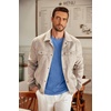 COOFANDY Men’s Long Sleeve Tee Shirts Crew Neck Casual Soft Tees(Blue)