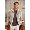 COOFANDY Men’s Long Sleeve Tee Shirts Crew Neck Casual Soft Tees(Brown)