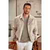 COOFANDY Men’s Long Sleeve Tee Shirts Crew Neck Casual Soft Tees(Khaki)