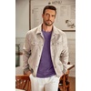 COOFANDY Men’s Long Sleeve Tee Shirts Crew Neck Casual Soft Tees(Purple)