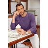 COOFANDY Men’s Long Sleeve Tee Shirts Crew Neck Casual Soft Tees(Purple)