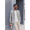 COOFANDY Mens Oxford Shirt Long Sleeve Casual Button Down Shirts Soild Dress Shirts with Pocket(Grey)
