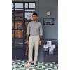 COOFANDY Mens Oxford Shirt Long Sleeve Casual Button Down Shirts Soild Dress Shirts with Pocket(Grey)