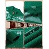 COOFANDY Mens Ugly Christmas Sweater Quarter Zip Holiday Xmas Knit Pullover(A-snowflake Reindeer (Green))