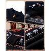 COOFANDY Mens Ugly Christmas Sweater Quarter Zip Holiday Xmas Knit Pullover(Halloween Pumpkin Skull)