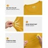 COOFANDY Men’s Workout T-Shirts 3 Pack Quick Dry Athletic T-Shirts(Z-deep Grey/Yellow/Blue-3 Pack)