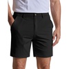 COOFANDY Men Casual Shorts 7″ Stretch Quick Dry Golf Shorts with 4 Pockets(Black)