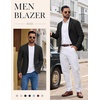 COOFANDY Mens Casual Blazer Knit Sport Coat Regular Fit Suit Jacket(Black)
