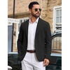 COOFANDY Mens Casual Blazer Knit Sport Coat Regular Fit Suit Jacket(Black)
