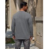 COOFANDY Men’s Long Sleeve T-Shirt Cotton Blend T Shirts Casual Crew Neck Basic Tee Soft Classic Regular Fit Tshirts(Medium Gray)
