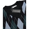 COOFANDY Men’s Sleeveless V Neck Pullover Sweater Argyle Knit Vest Sweaters(Blue-green)