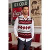 COOFANDY Men’s Sleeveless V Neck Pullover Sweater Argyle Knit Vest Sweaters(Gz981 Red and White Plaid)