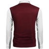 COOFANDY Men’s Sleeveless V Neck Pullover Sweater Argyle Knit Vest Sweaters(Wine Red)