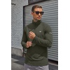 COOFANDY Men’s Quarter Zip Pullover Long Sleeve UPF 50+ Sun Protection Athletic Shirts(Dark Green)