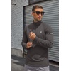 COOFANDY Men’s Quarter Zip Pullover Long Sleeve UPF 50+ Sun Protection Athletic Shirts(Dark Grey)