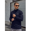 COOFANDY Men’s Quarter Zip Pullover Long Sleeve UPF 50+ Sun Protection Athletic Shirts(Navy Blue)