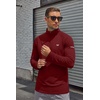 COOFANDY Men’s Quarter Zip Pullover Long Sleeve UPF 50+ Sun Protection Athletic Shirts(Wine Red)