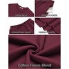 COOFANDY 2 Piece Men’s Tracksuits Set Cotton Long Sleeve Sweatsuit Pullover with Jogging Pants Casual Athletic Outfits(Dark Red)