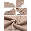 COOFANDY 2 Piece Men’s Tracksuits Set Cotton Long Sleeve Sweatsuit Pullover with Jogging Pants Casual Athletic Outfits(Khaki)