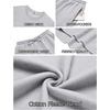 COOFANDY 2 Piece Men’s Tracksuits Set Cotton Long Sleeve Sweatsuit Pullover with Jogging Pants Casual Athletic Outfits(Light Gray)