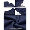 COOFANDY 2 Piece Men’s Tracksuits Set Cotton Long Sleeve Sweatsuit Pullover with Jogging Pants Casual Athletic Outfits(Midnight Blue)