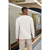 COOFANDY Henley Shirts for Men Casual T-Shirts Henley Long Sleeve Shirts(A-white)