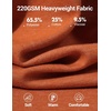 COOFANDY Henley Shirts for Men Casual T-Shirts Henley Long Sleeve Shirts(Caramel)