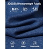 COOFANDY Henley Shirts for Men Casual T-Shirts Henley Long Sleeve Shirts(Dark Blue)