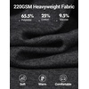 COOFANDY Henley Shirts for Men Casual T-Shirts Henley Long Sleeve Shirts(Dark Grey)