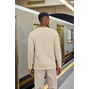 COOFANDY Henley Shirts for Men Casual T-Shirts Henley Long Sleeve Shirts(Light Khaki)