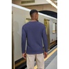 COOFANDY Henley Shirts for Men Casual T-Shirts Henley Long Sleeve Shirts(Navy Blue)