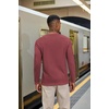 COOFANDY Henley Shirts for Men Casual T-Shirts Henley Long Sleeve Shirts(Red)