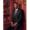 COOFANDY Men’s 2 Piece Suits Classic Fit One Button Suits Tuxedo Jacket(Black)