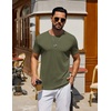 COOFANDY Men’s T Shirt Short Sleeve Casual T-Shirts Crew Neck Basic Tee Shirts(Army Green)