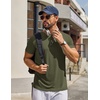 COOFANDY Men’s T Shirt Short Sleeve Casual T-Shirts Crew Neck Basic Tee Shirts(Army Green)