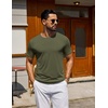 COOFANDY Men’s T Shirt Short Sleeve Casual T-Shirts Crew Neck Basic Tee Shirts(Army Green)