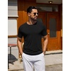 COOFANDY Men’s T Shirt Short Sleeve Casual T-Shirts Crew Neck Basic Tee Shirts(Black)
