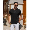 COOFANDY Men’s T Shirt Short Sleeve Casual T-Shirts Crew Neck Basic Tee Shirts(Black)