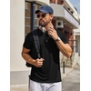COOFANDY Men’s T Shirt Short Sleeve Casual T-Shirts Crew Neck Basic Tee Shirts(Black)