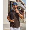 COOFANDY Men’s T Shirt Short Sleeve Casual T-Shirts Crew Neck Basic Tee Shirts(Brown)