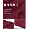 COOFANDY Men’s T Shirt Short Sleeve Casual T-Shirts Crew Neck Basic Tee Shirts(Deep Red)