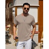 COOFANDY Men’s T Shirt Short Sleeve Casual T-Shirts Crew Neck Basic Tee Shirts(Earth Tones 3 Pack)